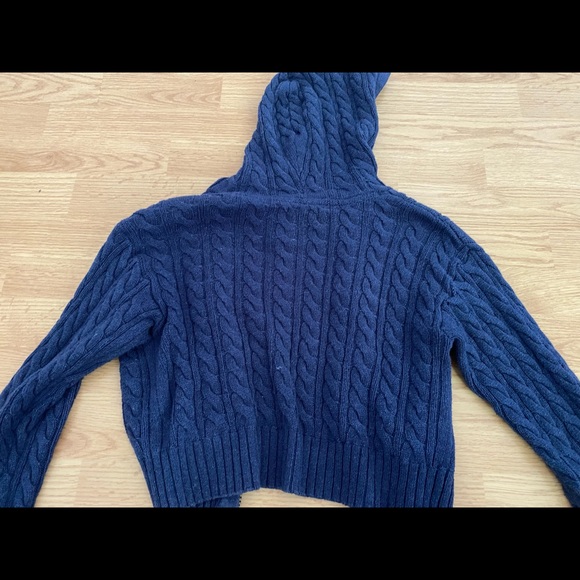 knitted wool zip up - Picture 3 of 3